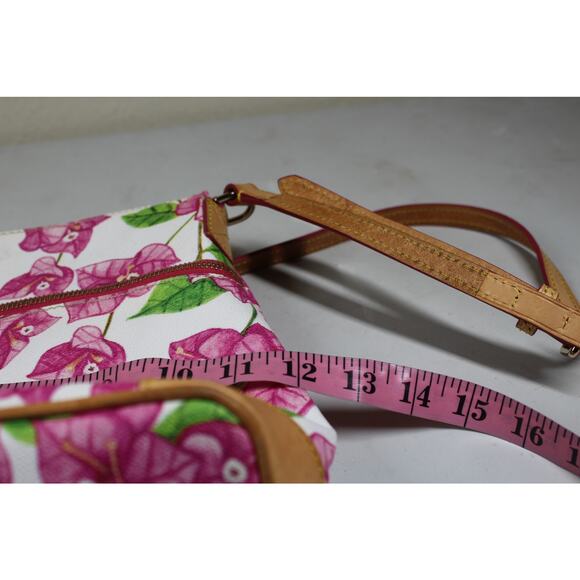 Dooney & Bourke Pink and White Floral Bougainvillea Crossbody Shoulder Bag - Picture 6 of 7